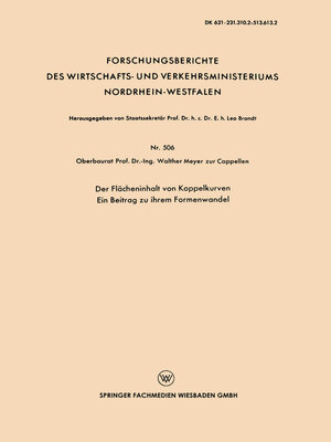 cover image of Der Flächeninhalt von Koppelkurven